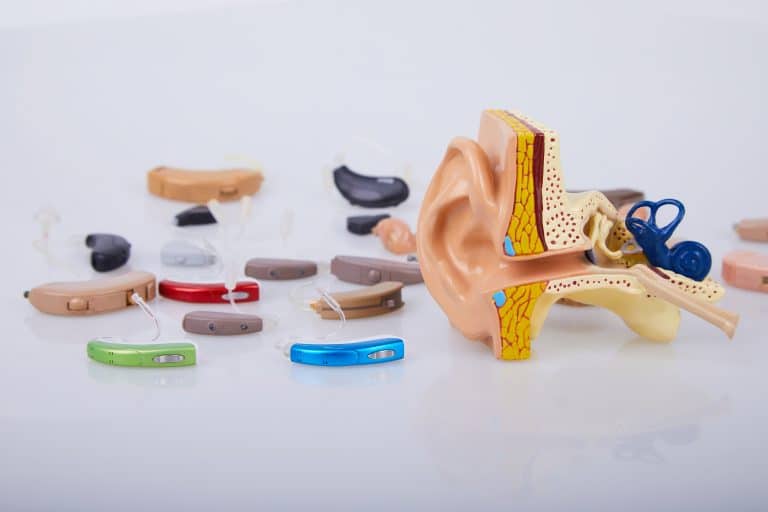 A collection of hearing aids